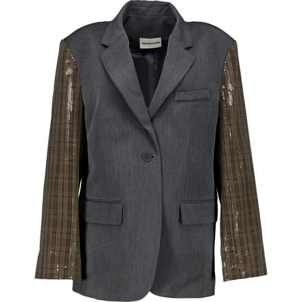 Femmes Du Sud Bl-0007 Blazers Donkergrijs Cher Sequins