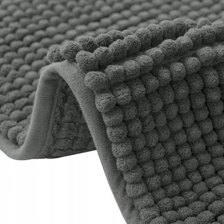 Zachte Antislip Badkamermat 50x80cm Donkergrijs - Absorberend & Wasbaar