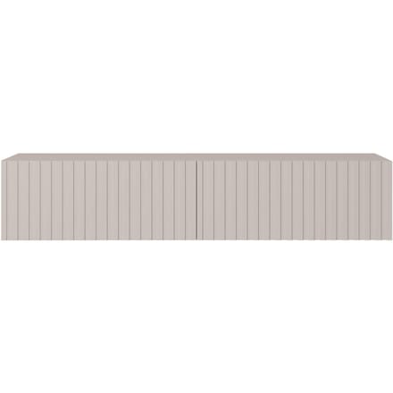 Selsey Telire - RTV kast 138,6 cm - Grijs beige met lamellenfront