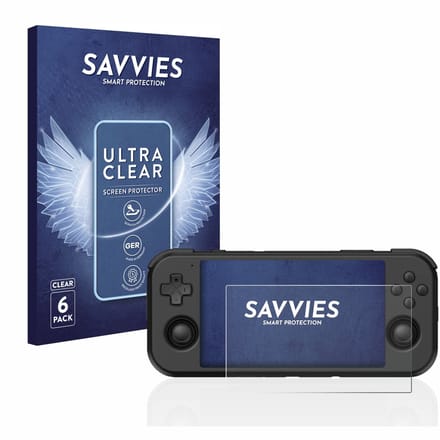 Savvies - Screenprotector voor Retroid Pocket 3 - Folie Beschermfolie transparant 6 Stuks