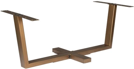 Kruispoot Brons Metaal - 180x80x73 cm
