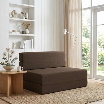 vidaXL - Vouwbare - Sofa - Bed - Taupe - 70 - x - 80 - x - 60 - cm - Stof