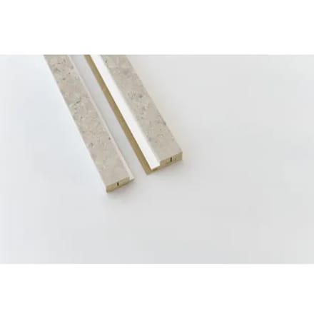 Maestro Latt Afwerkprofielset - Ceppo Beige + White - 277cm - 71x16mm