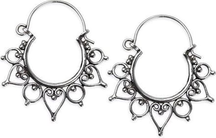 zilveren oorbellen “Indian Ornament” (O1005)