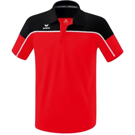 Erima Change Polo Heren - Wit / Zwart / Rood | Maat: M