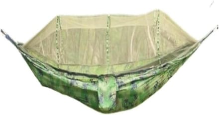 Camping Hangmat - Draagbare Schommel - Outdoor Ontspanning - Met Klamboe - 1.2 kg - Blauw
