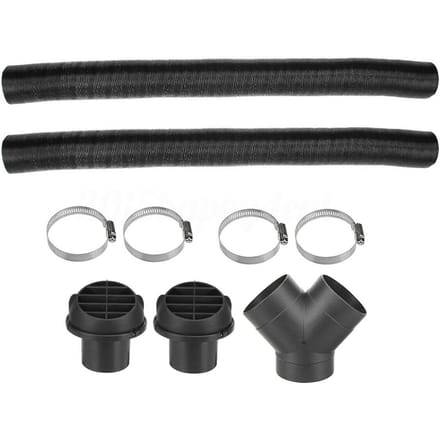 Compatibel met Webasto Diesel Heater 75mm Heater Pipe Ducting Y Branch Warmeluchtuitlaat Ventilatiekit gray