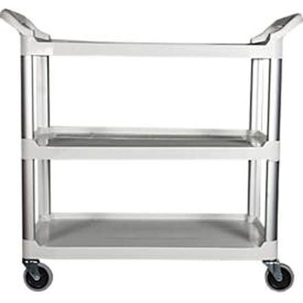 Rubbermaid X-TRA™ multifunctionele trolley, open ontwerp, tot 135 kg, wit
