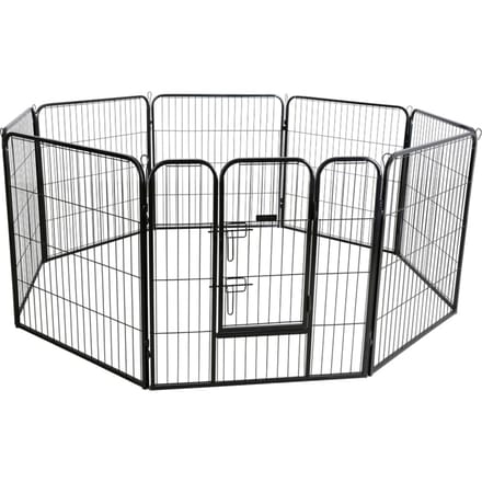 Kerbl Huisdierverblijf met deur voor honden en puppy's 8 elementen à 80x77cm