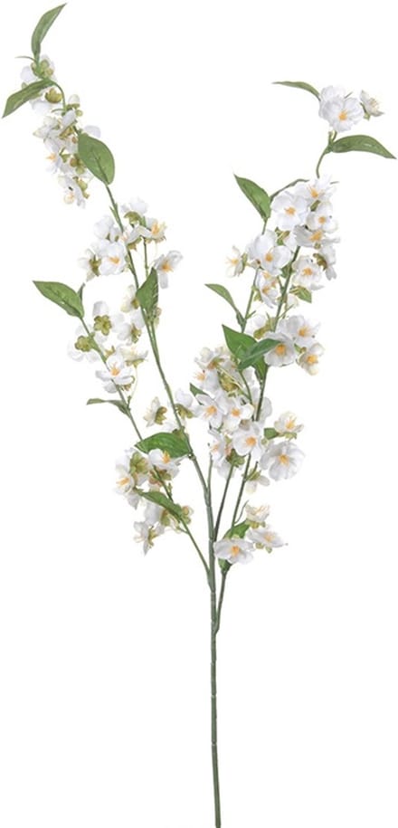Louis Maes Bloesem kunstbloemen/takken - wit - 85 cm - appelbloesem - bloemetjes