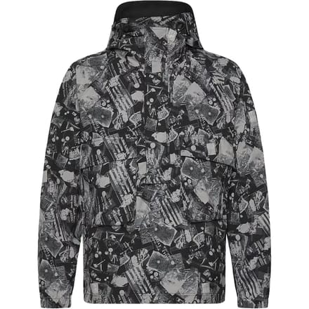 Industrieel Bedrukte Hoodie Anorak Jas