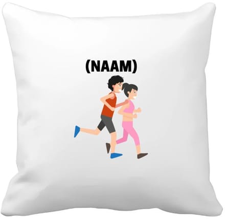 Akyol - hardloop met eigen naam Kussen hoes - Hardlopen - hardloper - sport - 40 bij 40 cm