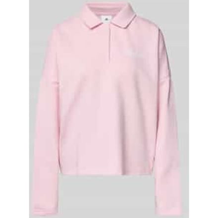 Adidas Essentials Linear Fleece Polo Sweatshirt Roze XS Vrouw