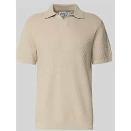 Poloshirt met polokraag en V-hals