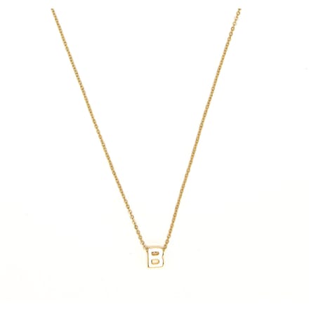 Luxenter Ketting met 18-karaats geelgouden afwerking - Alphabet