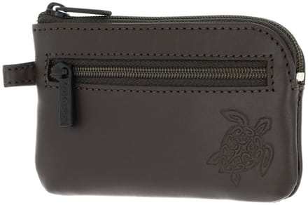 oxmox Leren sleutelgeval Leather Keyholder Turtle 2.0 Embossed Brown donkerbruin