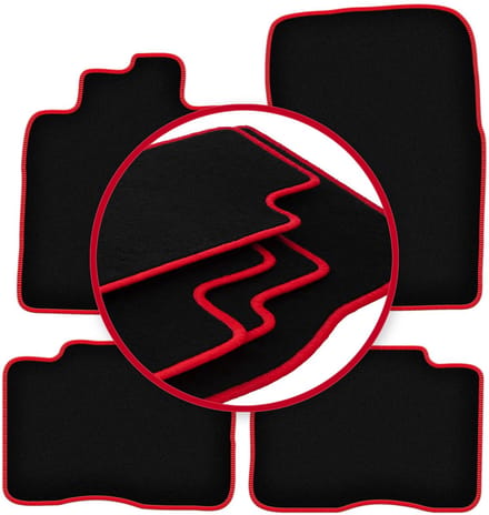 CARLUX-RED automatten voor: Mitsubishi Pajero IV kort (2006-2018)