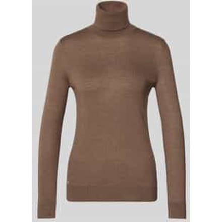 Slim fit coltrui met zijdegehalte model 'ZOE'