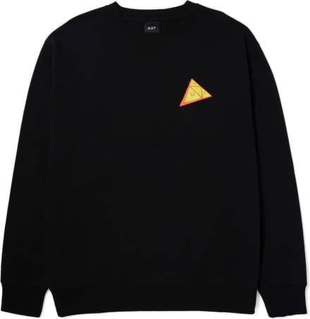 HUF Skewed TT Crewneck Casual sweater heren Zwart M