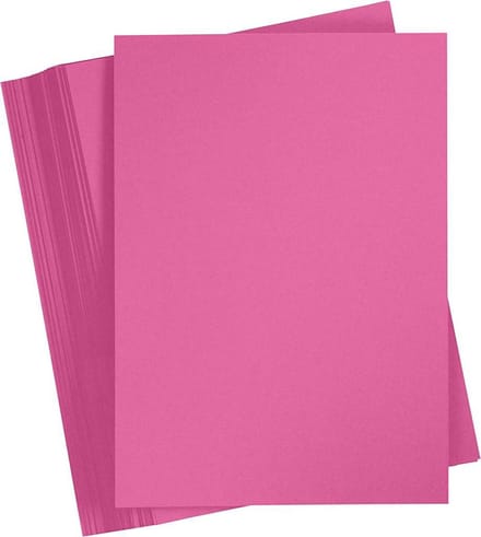 Gekleurd Karton A4,210x297 mm, 180 gr, roze, 100 vel | Knutselkarton