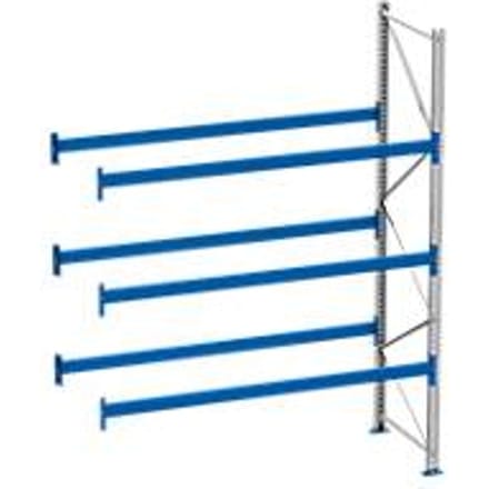 Palletstelling PR 600, aanbouwsectie, H 3600 mm, max. 800 kg, 2 dwarssteunen