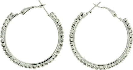 Behave - Oorring - Kristal Steentjes - 4 cm diameter