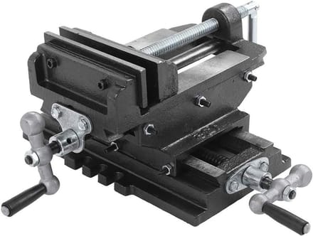 Professionele 5 Inch Solid Cast Iron Press-Cross-Slide Houder met Montageklem en Messing Klem voor Precisiewerk