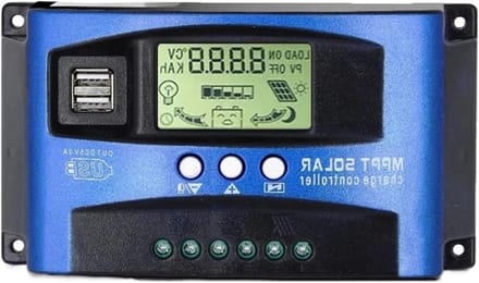 Zonnelaadregelaar - MPPT Solar Controller - Accu Beheer - Automatische MPPT Tracking - 60A - Blauw