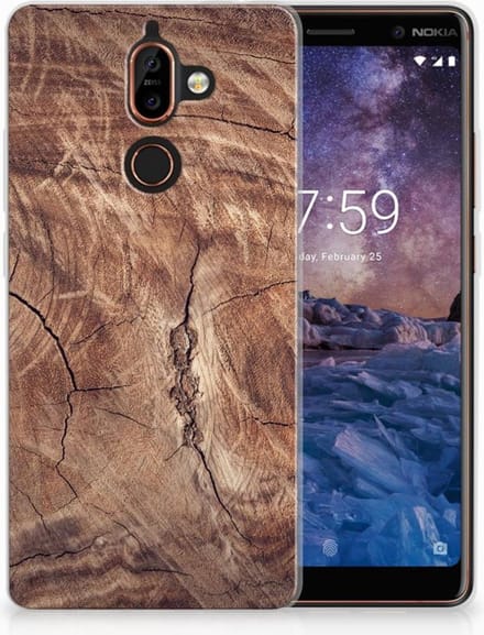 Nokia 7 Plus Bumper Hoesje Tree Trunk