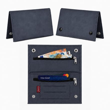 Champ Shag Etui - Tabak Etui - Kunstleer - 4 Vakken - Unisex - Blauw