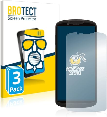 BROTECT - Screenprotector voor Zebra TC58/ TC53 - Folie Beschermfolie Beschermglas matte 3 Stuks