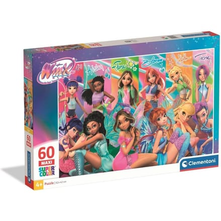 Clementoni - Puzzel - 60 Stukjes - Winx Club - Super Color - Maxi - vanaf 4 jaar