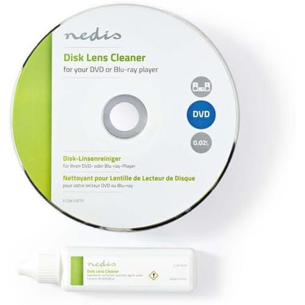 Nedis Disc Lensreiniger - Reinigingsschijf - 20 ml - Blu-ray-Speler / DVD-Speler