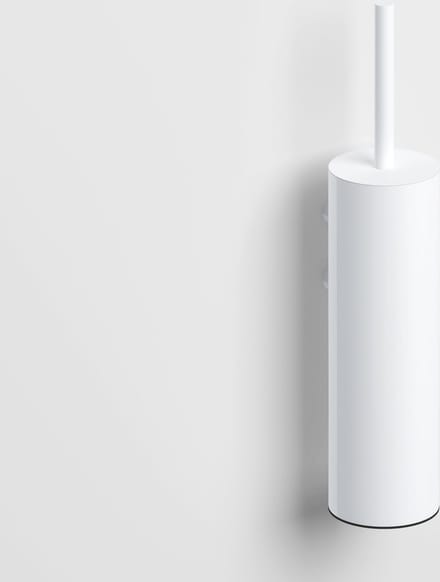 Clou Sjokker toiletborstelgarnituur wandmodel, mat wit