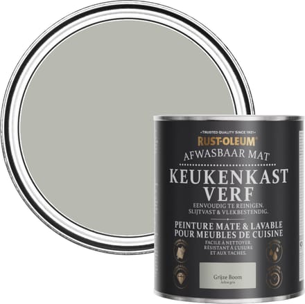Rust-Oleum Grijs Afwasbaar Mat Keukenkastverf - Grijze Boom 750ml