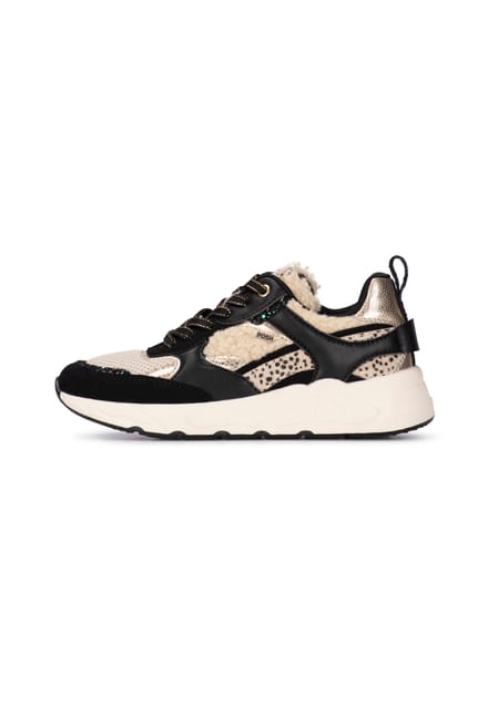 Posh by Poelman MINION Dames Sneaker - Zwart met beige