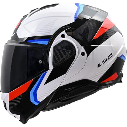 LS2 FF910 Advant II Triple Wit Blauw Rood Systeemhelm - Helm