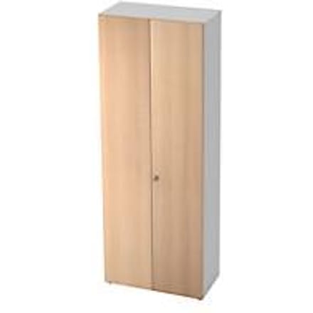 Kast TOPAS LINE, Garderobekast, 6 ordnerhoogten, B 800 mm, wit/wilde eikenpatroon