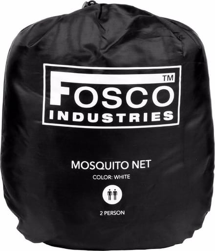 Fosco Muggennet - wit - polyester - D50 cm / H230 cm - 2 personen - klamboe - muskietennet