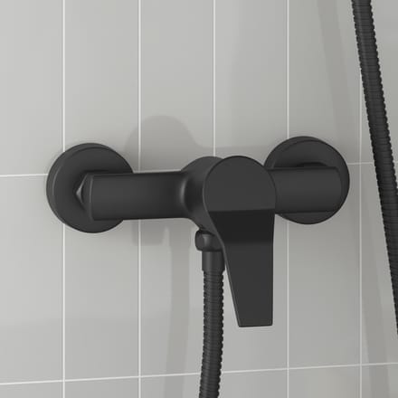 vidaXL - Douchemengkraan - Zwart - G - 1 - / - 2 - inches - Koper