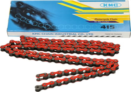 Ketting KMC 415 1/4 lengte 122 schakels rood