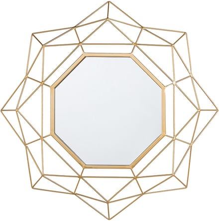 HILLION - Wandspiegel - Goud - Metaal