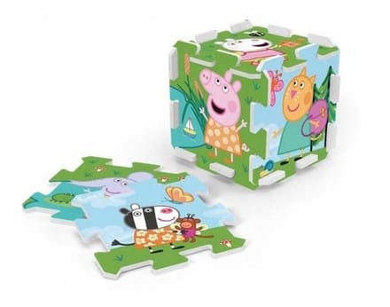 Peppa Pig Schuimpuzzel - Grote Zachte Speelmat & Bouwpuzzel