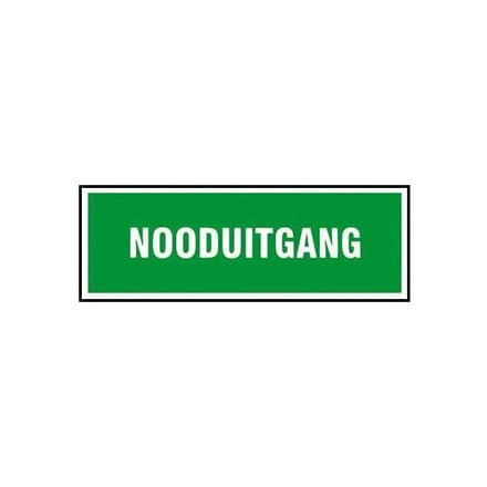 Toolstation Pvc-bord nooduitgang 33x12cm*