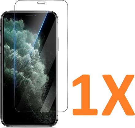 Screenprotector Glas - Tempered Glass Screen Protector - 1x Geschikt voor: Apple iPhone 11 en iPhone XR  (6.1-Inch)