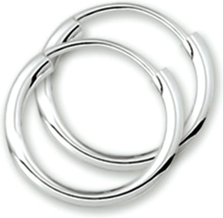 Zilveren oorringen ronde buis 1001510