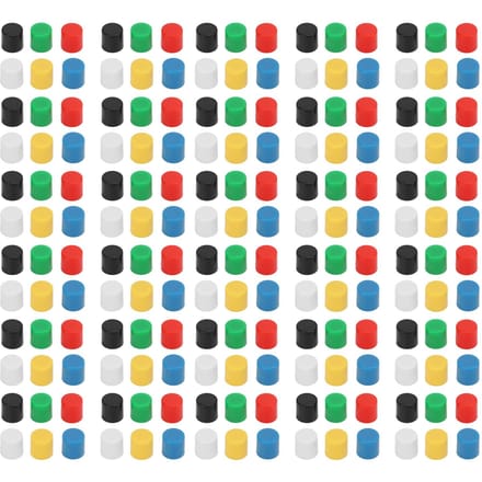 180 Stuks Breadboard Drukknop Kapjes 6 Kleuren Rond ABS Kunststof Vervanging Tact Switch Drukknop Dopjes Set