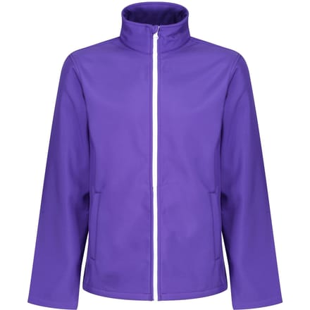 Regatta Opmerkelijk Heren Ablaze Afdrukbaar Soft Shell-jasje (Paars/Zwart)