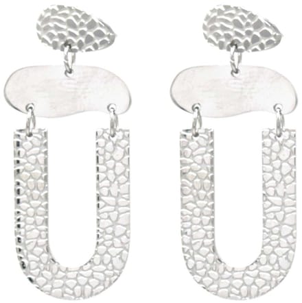 Oorbellen - RVS - 3,5 cm - Zilverkleurig