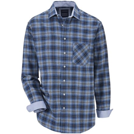 Babista herren Flanellen Overhemd - 45/46 - blauw - Plus Size